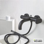 Μπαταρία Λουτρού Slim Vicario Black Matt - Image 2