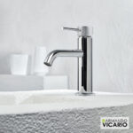 Μπαταρία Νιπτήρα με Βαλβίδα Clic-Clac Industrial Vicario Chrome - Image 3