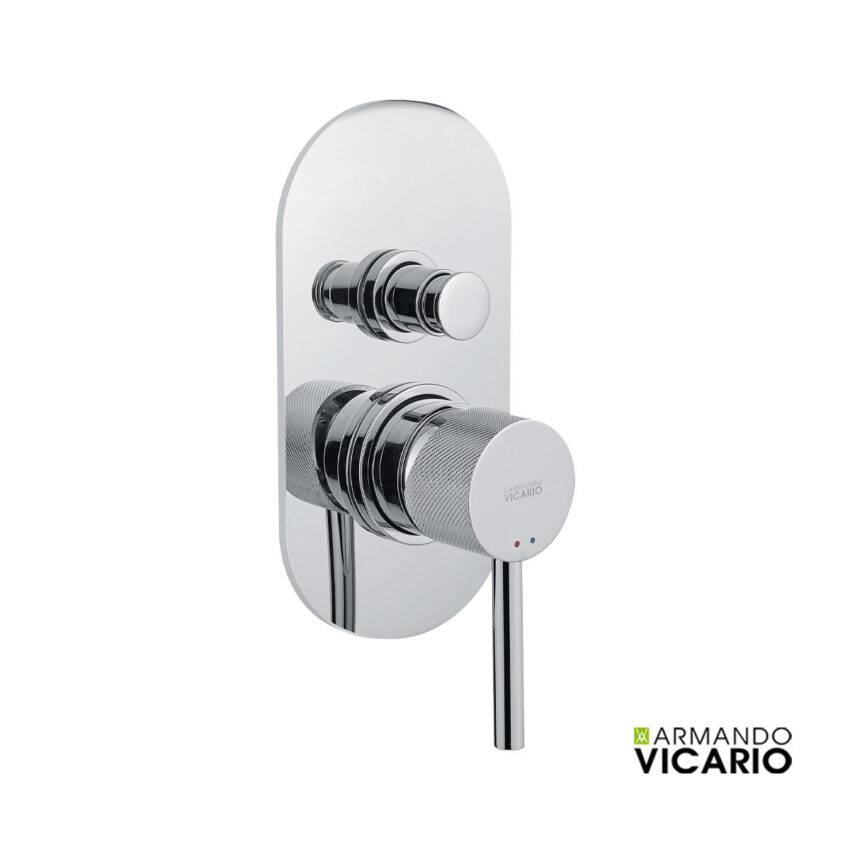 Μίκτης Εντοιχισμού 2 Εξόδων industrial Vicario Chrome - Image 2