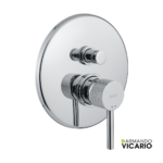 Μίκτης Εντοιχισμού 2 Εξόδων industrial Vicario Chrome