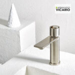 Μπαταρία Νιπτήρα με Βαλβίδα Clic-Clac Halo Vicario Inox - Image 2