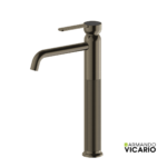 Μπαταρία Νιπτήρα Υψηλή με Βαλβίδα Clic-Clac Lumiere Vicario Black Brushed