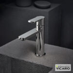 Μπαταρία Νιπτήρα με Βαλβίδα Clic-Clac Glam Vicario Chrome - Image 3