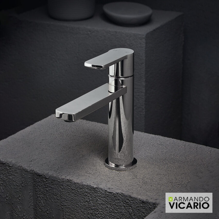 Μπαταρία Νιπτήρα με Βαλβίδα Clic-Clac Glam Vicario Chrome - Image 3