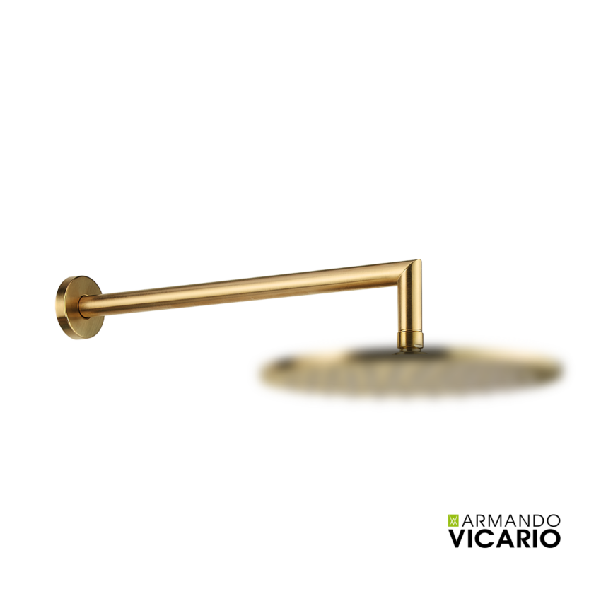 Βραχίονας Τοίχου Στρογγυλός  35εκ., Vicario Brushed Gold - Image 2