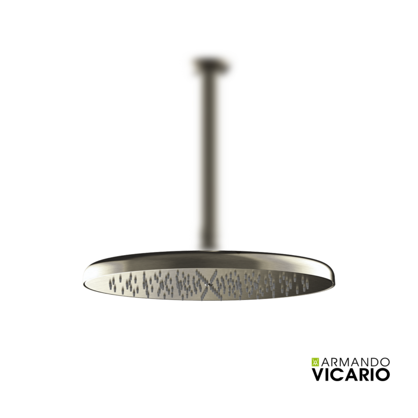 Κεφαλή Ντουζ Φ30 χωρίς μπράτσο Lumiere, Vicario Black Brushed - Image 2