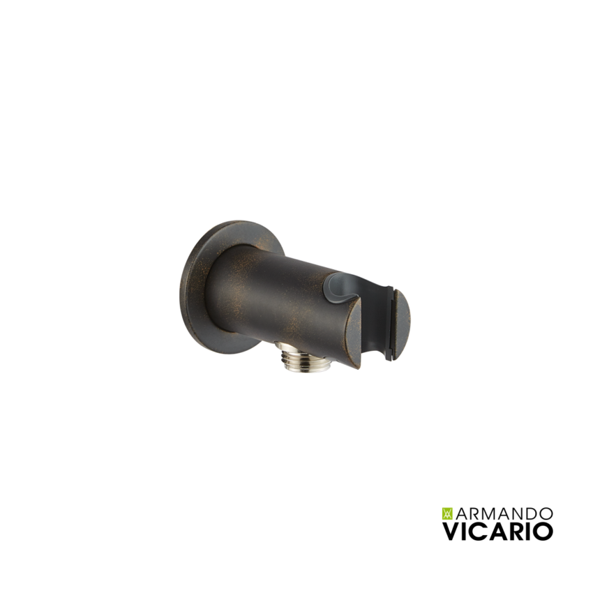 Παροχή Νερού με Στήριγμα Τηλεφώνου Vicario Rusty Black - Image 2