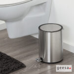 Χαρτοδοχείο Επιδαπέδιο 3l ανοξείδωτο Geesa Inox - Image 4