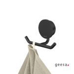 Άγκιστρο μπάνιου διπλό 4,6εκ. OPAL Geesa Black Matt