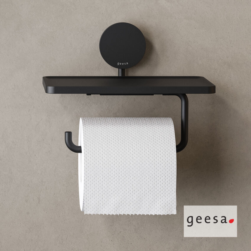 Xαρτοθήκη με Εταζέρα 18,5x12,9 εκ. OPAL Geesa Black Matt - Image 2