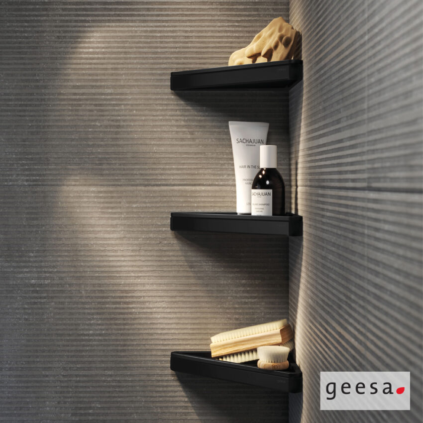 Εταζέρα Γωνιακή 23x17 εκ. Frame Geesa Black Matt - Image 2