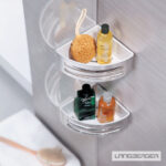 Σπογγοθήκη-Μπουκαλοθήκη Γωνιακή Langberger Chrome - Image 2