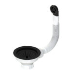 Βαλβίδα Νεροχύτη με Υπερχείλιση 3 1/2'', Black Matt