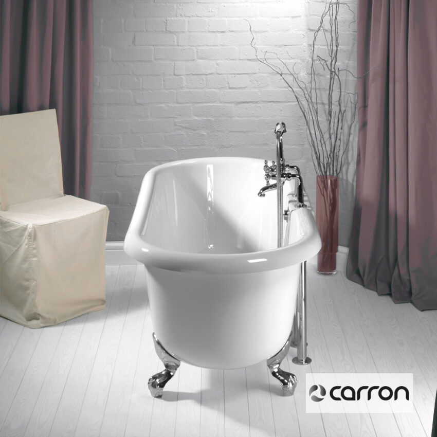 Μπανιέρα Ακρυλική Ελεύθερης τοποθέτησης ASCOLI Freestanding 1700x750 με 4 πόδια Chrome - Image 2