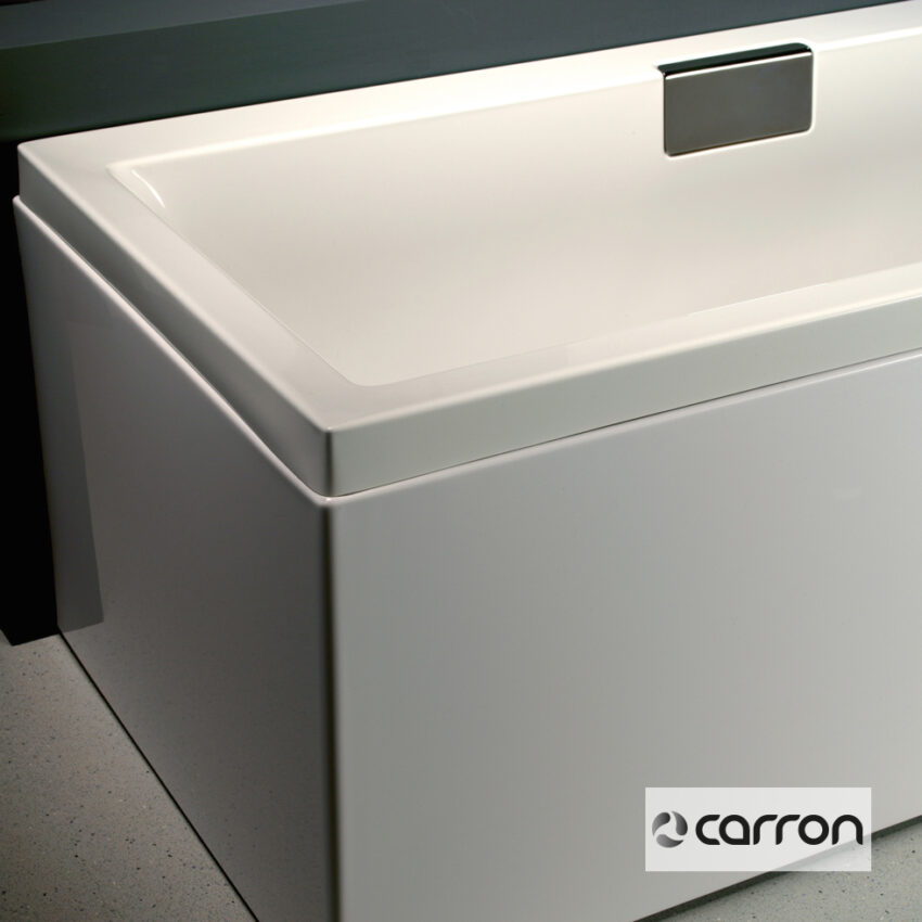 Μπανιέρα Ακρυλική Caronite CELSIUS με σύστημα Υδρομασάζ (1,75hp-8 jet) 1800x800, Carron Bath White - Image 3