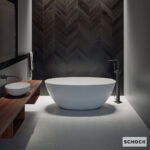 Μπανιέρα Ελεύθερης Τοποθέτησης VISTA Freestanding 160x70, SCHOCK White Matt - Image 3