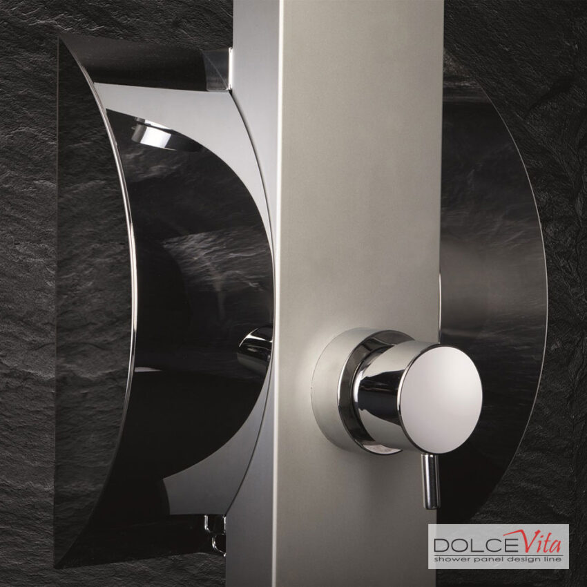 Στήλη Ντουζ IDEA με μίκτη και στόμιο Alu Satin - Image 4