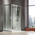 Καμπίνα ντουζιέρας Γωνιακής Εισόδου Corner Entry 110x72 (107-109 x 70-72 εκ.), Axis Clean Glass Chrome