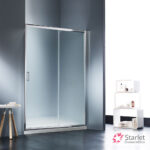 Συρόμενη πόρτα καμπίνας ντουζιέρας Starlet 150 ύψους 180εκ. ρυθμιζόμενη από 147 έως 151εκ. Fabric Chrome