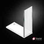 Σταθερό πλαϊνό κρύσταλλο πόρτας ντουζιέρας Starlet Side Panel 90 ρυθμιζόμενη διάσταση από 87 έως 89εκ., Fabric Chrome