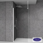 Βραχίονας Οροφής 100εκ. για στήριξη διαχωριστικού ντουζιέρας IWIS, Devon White Matt