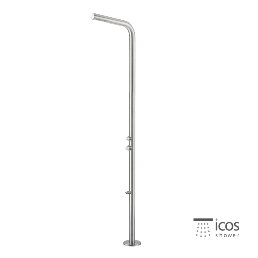 Στήλη Ντουζιέρας εξωτερικού χώρου με μίκτη DONAMIX, ICOS Inox AISI316 - Image 2