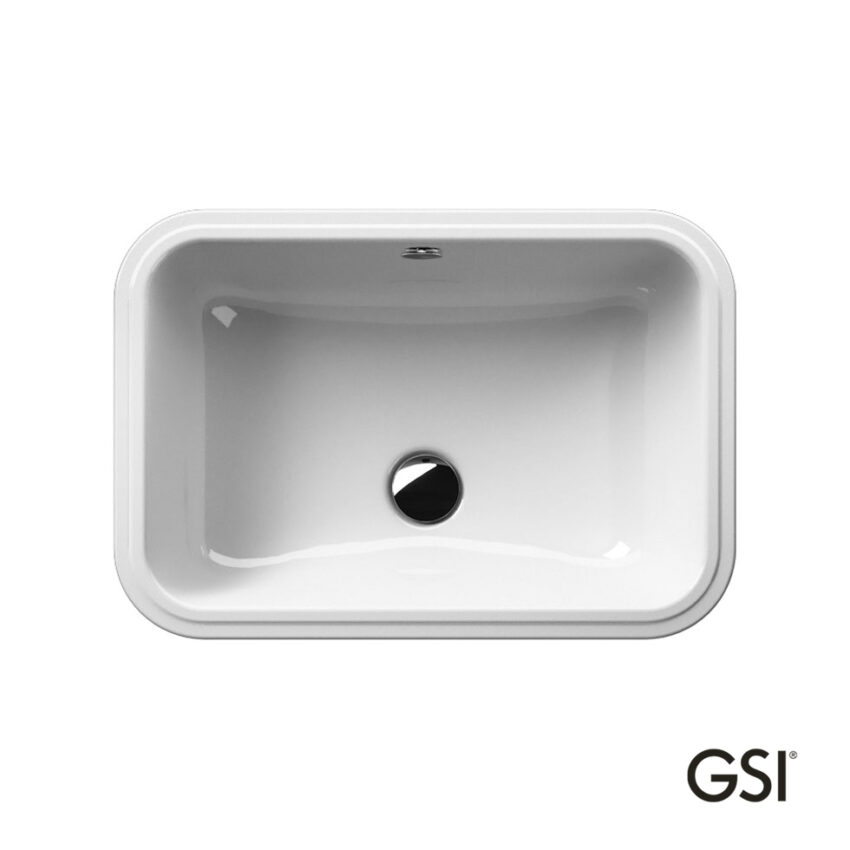 Νιπτήρας Πορσελάνης Pura Υποκαθήμενος55x38 GSI White - Image 2