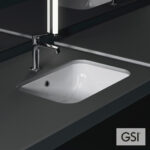 Νιπτήρας Πορσελάνης Pura Υποκαθήμενος55x38 GSI White