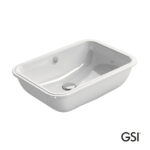 Νιπτήρας Πορσελάνης Pura Υποκαθήμενος55x38 GSI White - Image 3