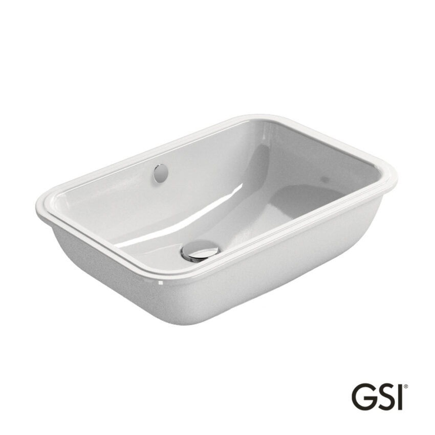 Νιπτήρας Πορσελάνης Pura Υποκαθήμενος55x38 GSI White - Image 3