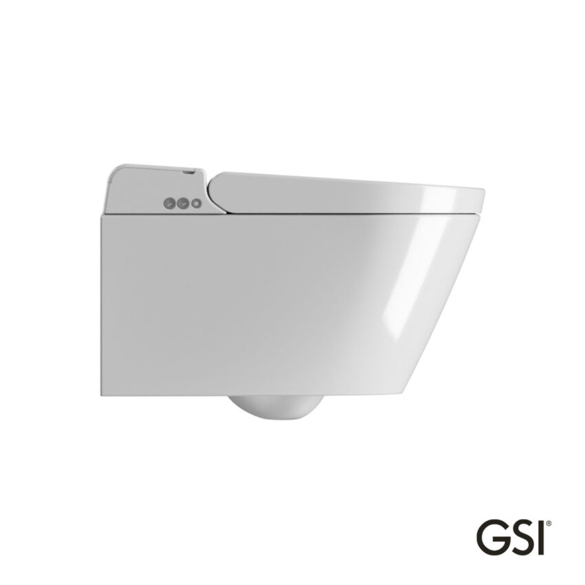 Λεκάνη Κρεμαστή PURA/59  Swirlflush με σύστημα ηλεκτρονικού μπιντέ, White GSI Ιταλίας - Image 2