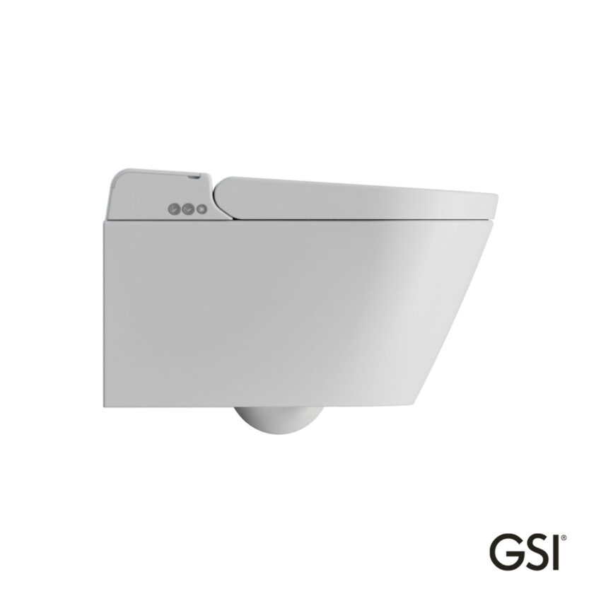 Λεκάνη Κρεμαστή PURA/59  Swirlflush με σύστημα ηλεκτρονικού μπιντέ, White Matt GSI Ιταλίας - Image 2