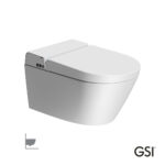 Λεκάνη Κρεμαστή PURA/59  Swirlflush με σύστημα ηλεκτρονικού μπιντέ, White Matt GSI Ιταλίας