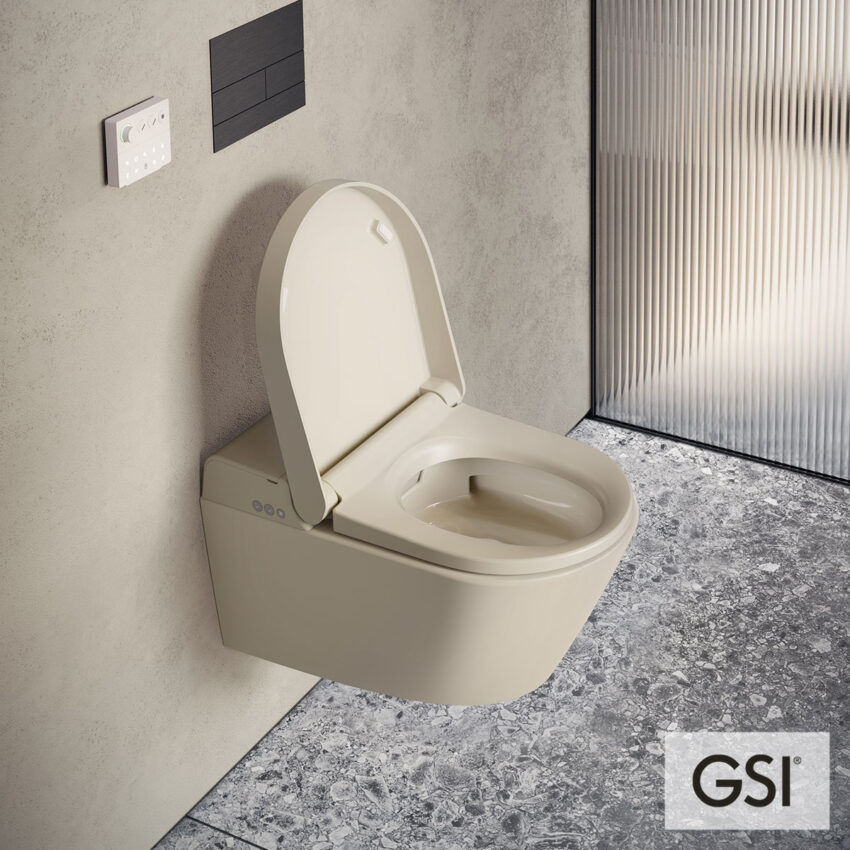 Λεκάνη Κρεμαστή PURA/59  Swirlflush με σύστημα ηλεκτρονικού μπιντέ, Creta GSI Ιταλίας - Image 3