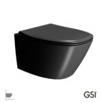 Λεκάνη Κρεμαστή MODO+/54 Swirlflush με κάλυμμα Slim Soft Close MS84C, GSI Ardesia