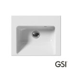 Νιπτήρας Πορσελάνης Norm 42x34 (1 οπή) GSI White - Image 2