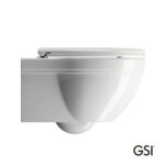 Λεκάνη Κρεμαστή CLASSIC/55 με κάλυμμα Soft Close MS87C White, GSI White - Image 3