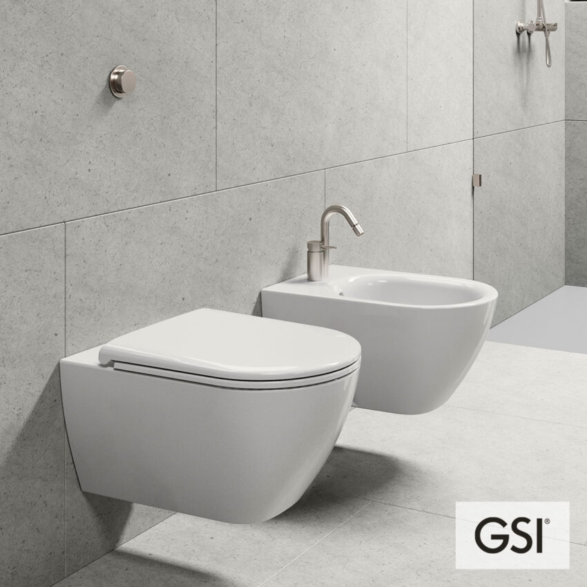 Λεκάνη Κρεμαστή Pura/55 Swirlflush με κάλυμμα Slim Soft Close MS99C, GSI White - Image 2