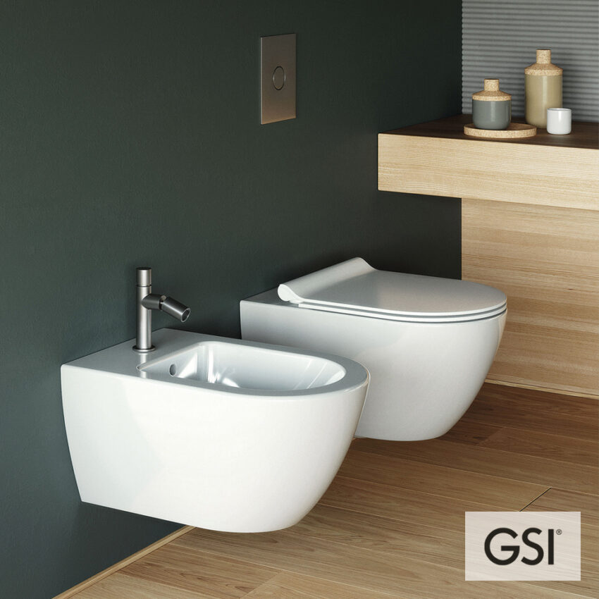 Λεκάνη Κρεμαστή Pura/55 Swirlflush με κάλυμμα MS86SC Super Slim Soft Close, GSI White - Image 4