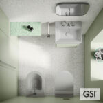 Λεκάνη Κρεμαστή Pura/50 Swirlflush με κάλυμμα MS86SC Super Slim Soft Close, GSI Cenere - Image 3