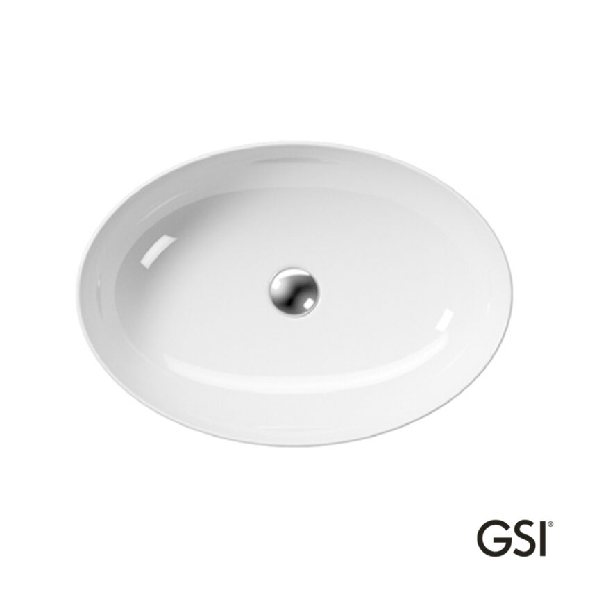 Νιπτήρας Πορσελάνης Pura 60x42 GSI White - Image 2