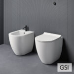 Λεκάνη Υψηλής Πίεσης Πισωστόμια Pura/55 Swirlflush με κάλυμμα Super Slim Soft Close MS86SC, GSI White Matt - Image 2