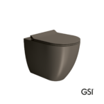 Λεκάνη Υψηλής Πίεσης Πισωστόμια Pura/55 Swirlflush με κάλυμμα Super Slim Soft Close MS86SC, GSI Bistro