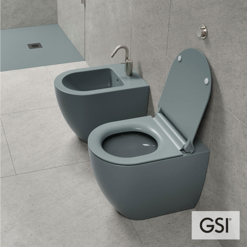 Λεκάνη Υψηλής Πίεσης Πισωστόμια Pura/55 Swirlflush με κάλυμμα Super Slim Soft Close MS86SC, GSI Agave - Image 2