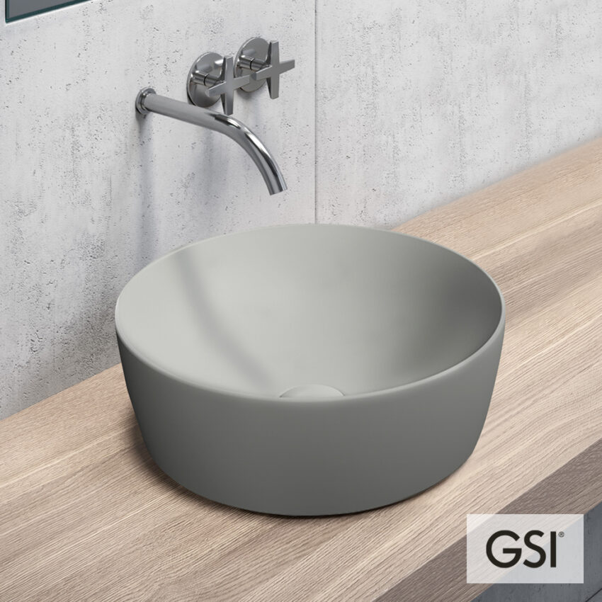 Νιπτήρας Πορσελάνης Sand Φ40 GSI Cenere - Image 2