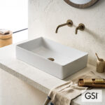 Νιπτήρας Πορσελάνης Kube-X 60x37 GSI White - Image 2