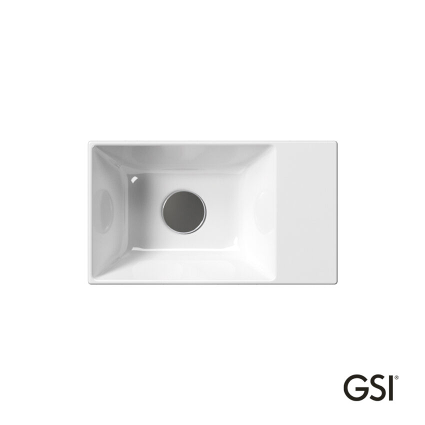 Νιπτήρας Πορσελάνης Kube-X 40x23 (1 προχ.) GSI White - Image 2