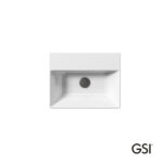 Νιπτήρας Πορσελάνης Kube-X 45x35 (1 οπή+2 προχ.) GSI White - Image 3