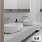 Νιπτήρας Πορσελάνης Nubes 50x35 GSI White - Image 2