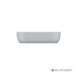 Νιπτήρας Πορσελάνης Glam56/R 56x38 (1 οπή) Scarabeo White - Image 3